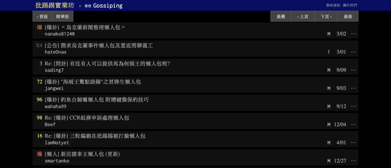 PTT搜尋懶人包